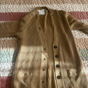 Cozy Tan Knit Cardigan